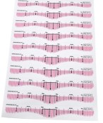 Lot de 10 règles pour le tracé des sourcils