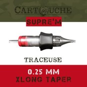 Boîte de 20 aiguilles traceuses 5 RL 0.25 mm de diamètre Xlong Taper