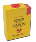 Boite collecteur d'aiguilles SANIBOX contenance 0.25 litres