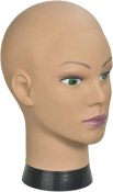 Tête d'entrainement à la trichopigmentation femme sur socle